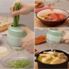 4-in-1 Portable Vegetable Cutter | Mini Wireless Food Processor