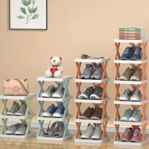 5-Layer Stackable Vertical Shoe Rack | Space Saving Organizer
