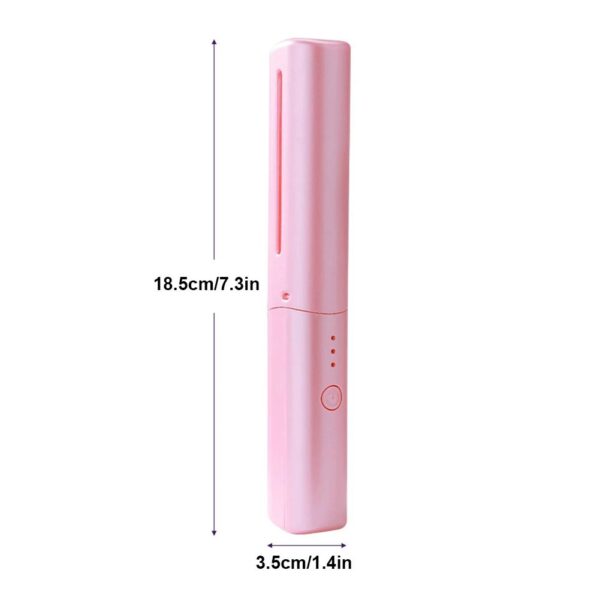 Cordless Hair Straightener Brush | Anti-Scald, USB Rechargeable