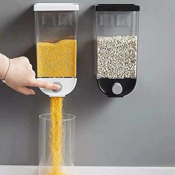 Plastic Wall Mounted Cereal Dispenser | Single Dry Food Storage Box