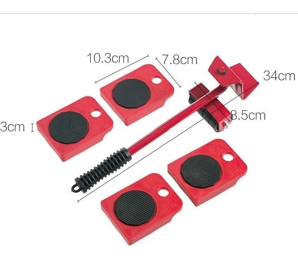 Furniture Lifter & Mover Set | 5 Piece Tool for Heavy Furniture