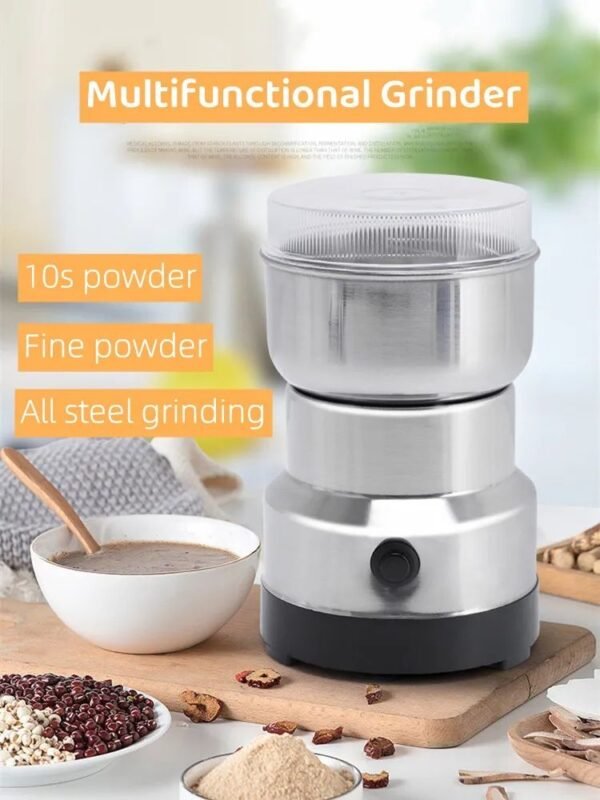 Mini Electric Grinder | Stainless Steel for Coffee & Spices