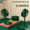 Rechargeable Mini Folding Telescopic Fan | USB Floor Fan
