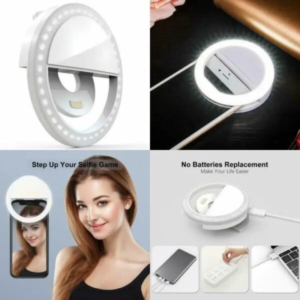 Mobile Selfie Ring Light | Rechargeable with Flash Mode