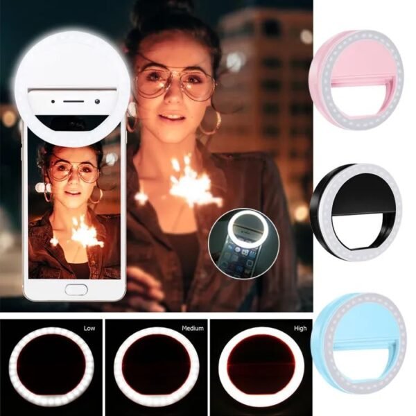 Mobile Selfie Ring Light | Rechargeable with Flash Mode