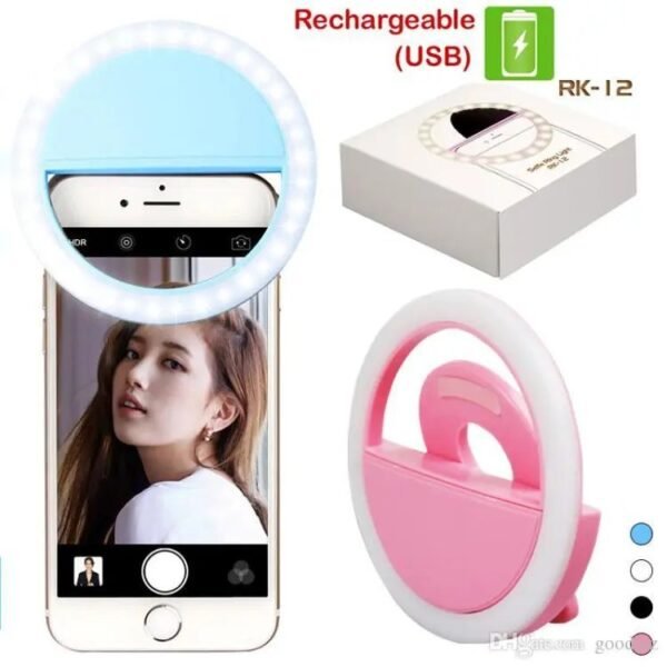 Mobile Selfie Ring Light | Rechargeable with Flash Mode