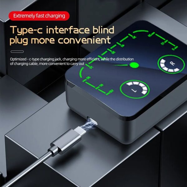 New M90 Max TWS Wireless Earbuds | HiFi Stereo with 1200mAh Battery