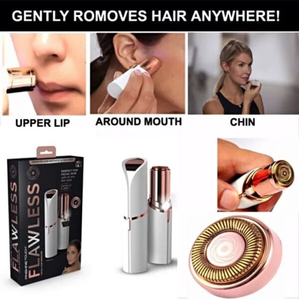 Rechargeable Flawless Hair Removal Machine | Painless Facial Hair Remover