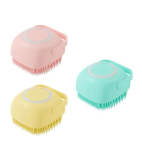 Silicone Bath Body Brush | Exfoliating Scrub Brush with Soap Dispenser