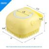 Silicone Bath Body Brush | Exfoliating Scrub Brush with Soap Dispenser