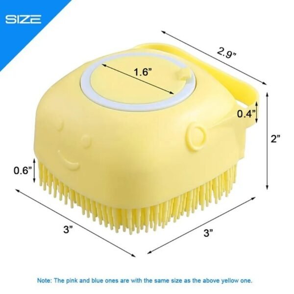 Silicone Bath Body Brush | Exfoliating Scrub Brush with Soap Dispenser