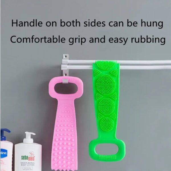 Silicone Bath Body Brush | Exfoliating Back Scrubber, Eco-Friendly