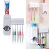 Automatic Toothpaste Dispenser with 5 Brush Holder | Wall Mounted