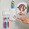 Automatic Toothpaste Dispenser with 5 Brush Holder | Wall Mounted