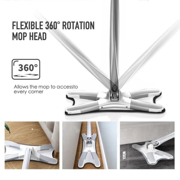 Twist Mop | X Shape Microfiber Floor Clean Mop