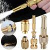 Brass Nozzle High-Pressure Water Spray Gun - Washing Without Pipe