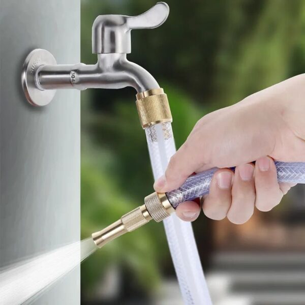 Brass Nozzle High-Pressure Water Spray Gun - Washing Without Pipe