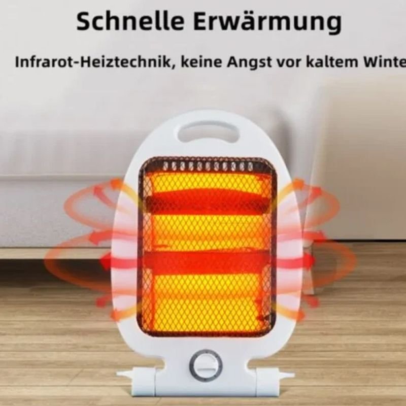 800W Space Heater - Portable Electric Ceramic Heater with 2 Power Levels