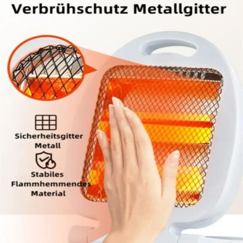 800W Space Heater - Portable Electric Ceramic Heater with 2 Power Levels