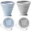 Foldable plastic glass 270ML – premium silicone folding cup by ajspot.store