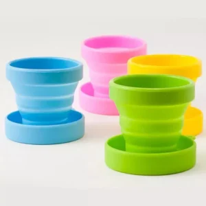 Foldable plastic glass 270ML – premium silicone folding cup by ajspot.store