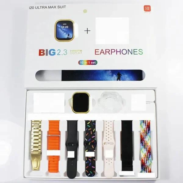 I20 Ultra Max Smart Watch with AirPods – smart watch price in Pakistan | ajspot.store